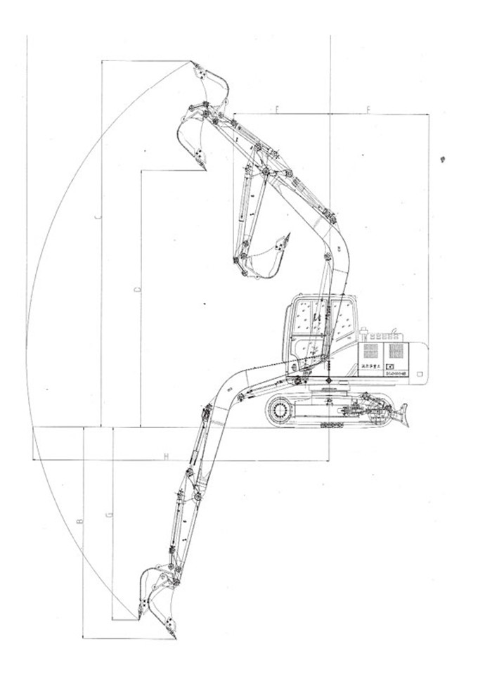 狗子28DLS100-9B 9吨履带式液压挖掘机工作参数