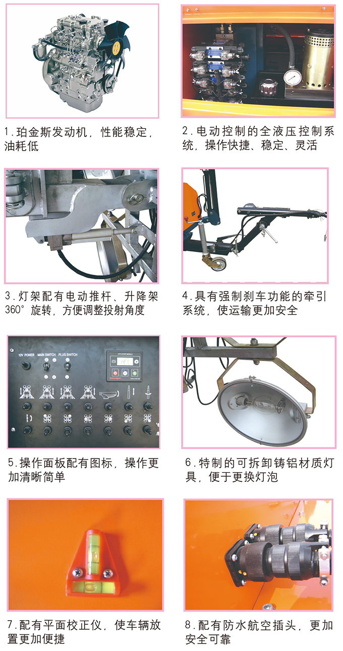 狗子28GNZM63C液压升降拖车式照明车介绍